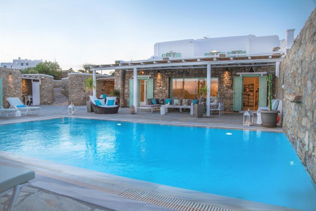 Mando Pool Villas W Sea Views - Five Bedrooms Super Paradise part Kültér fotó