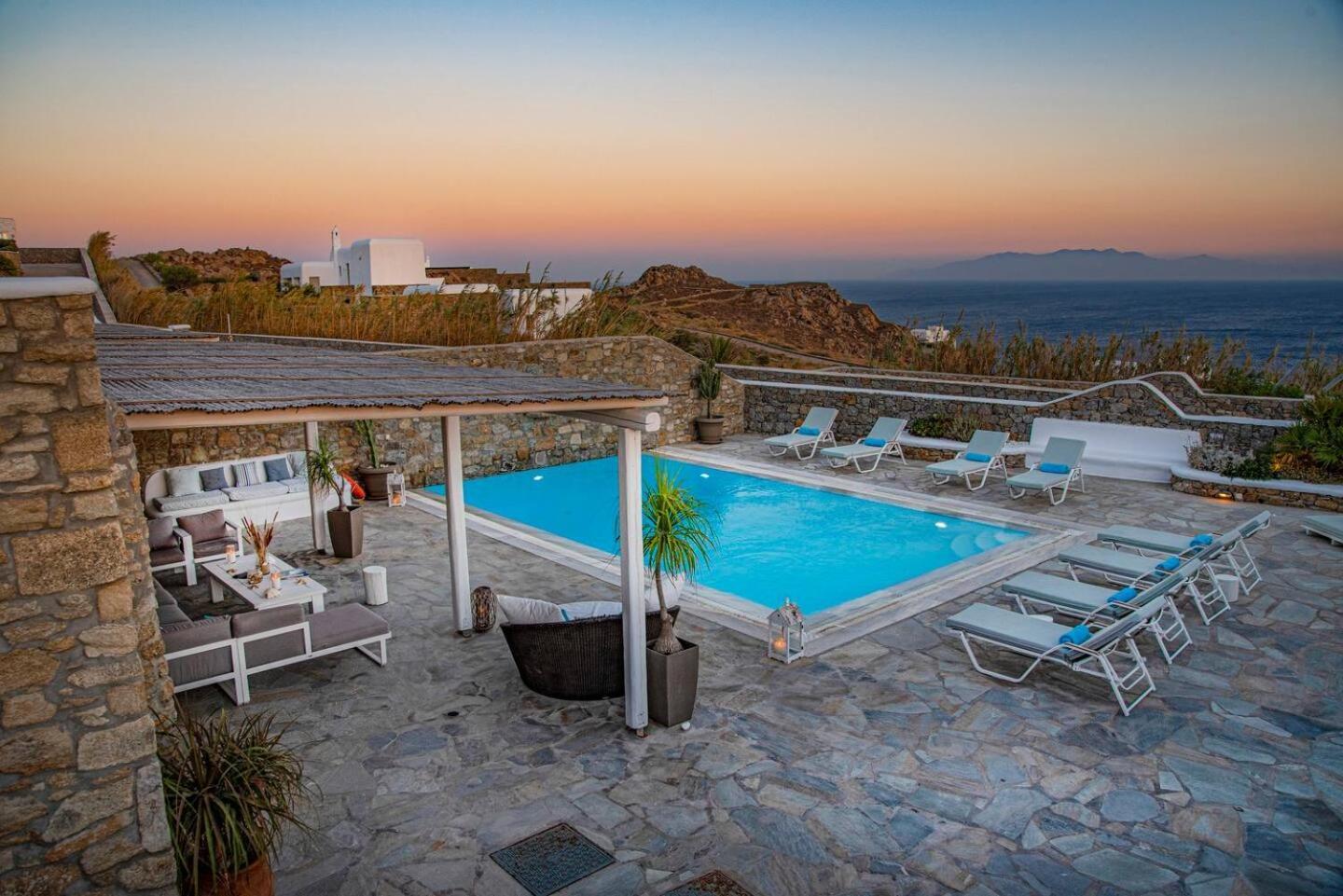 Mando Pool Villas W Sea Views - Five Bedrooms Super Paradise part Kültér fotó