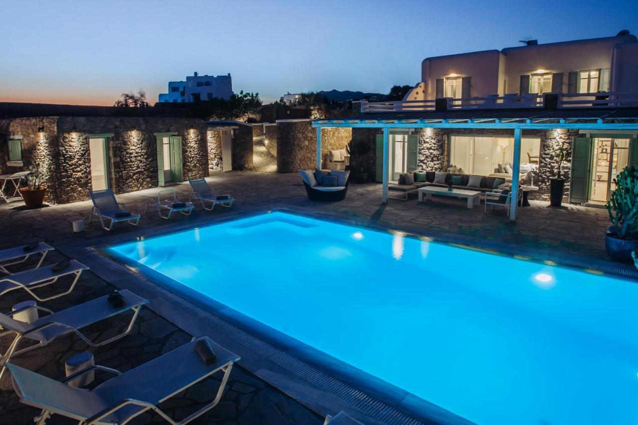 Mando Pool Villas W Sea Views - Five Bedrooms Super Paradise part Kültér fotó